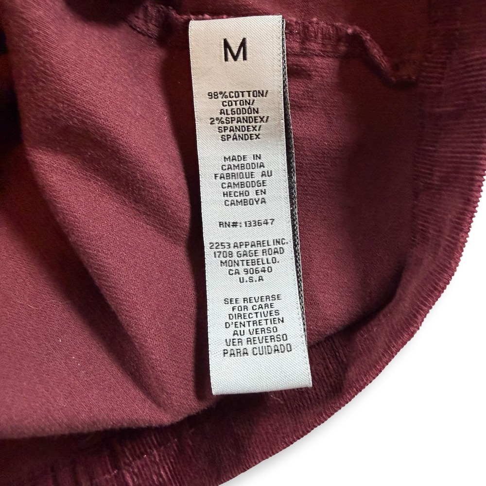 Celebrity Pink Womens Corduroy Pinafore Dress Tawny Port Burgundy CJ10419LK04W M - Picture 6 of 7